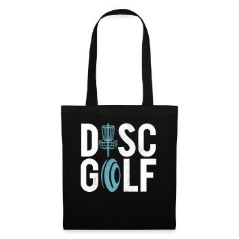 Lustiges Disc Golf & Ultimate Frisbee Spieler - Stoffbeutel - Schwarz - Vorne