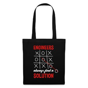 Engineer engineers always find a solution - Tote Bag - black - Front