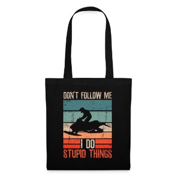 J’ai quitté ma motoneige - Sac en tissu - noir - Devant
