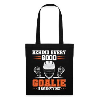 Lacrosse Goalkeeper LAX Goalie Player Fan Coach - Tote Bag - black - Front