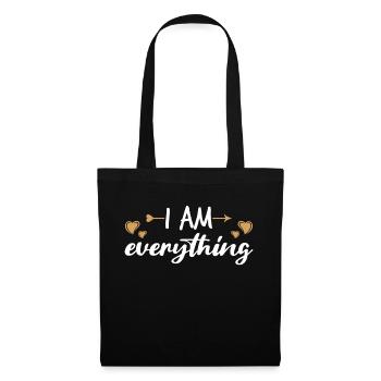Petite amie, petit ami, homme, partenaire de la Saint-Valentin - Sac en tissu - noir - Devant