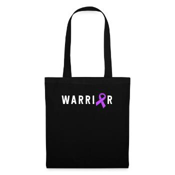 Alzheimers Warrior Dementia Support Purple Ribbon - Tote Bag - black - Front
