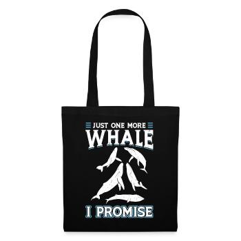 Juste une baleine de plus je promets - Observation des baleines - Sac en tissu - noir - Devant