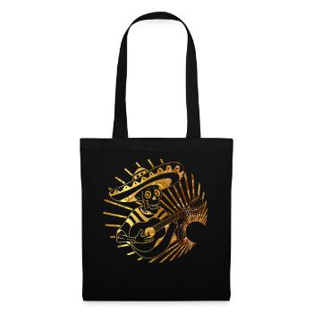 Chemise Dia de los Muertos, Charro Mariachi mexicain - Sac en tissu - noir - Devant
