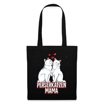 Perserkatzen Mama - Stoffbeutel - Schwarz - Vorne