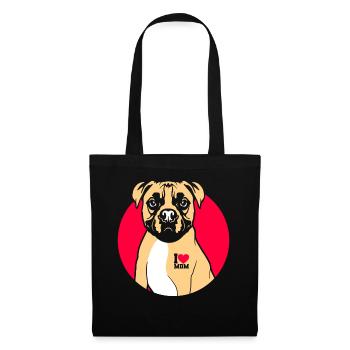 Boxer dog love dog - Tote Bag - black - Front
