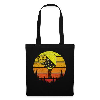 Men's Pickleball Sports Funny Pickleball Design - Tote Bag - black - Front