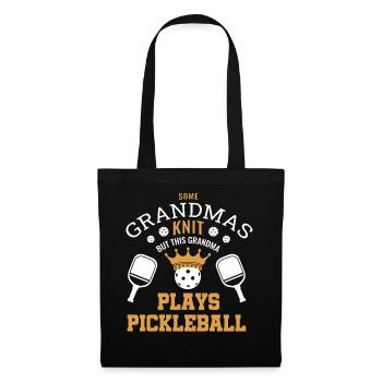 Men's Pickleball Sports Funny Pickleball Design - Tote Bag - black - Front