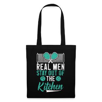 Men's Pickleball Sports Funny Pickleball Design - Tote Bag - black - Front