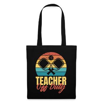 Men's Pickleball Sports Funny Pickleball Design - Tote Bag - black - Front