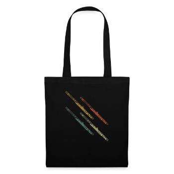 Flûtiste Flûtiste - Sac en tissu - noir - Devant