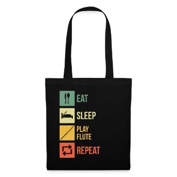 Flûtiste Flûtiste - Sac en tissu - noir - Devant