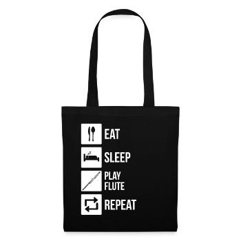 Flûtiste Flûtiste - Sac en tissu - noir - Devant