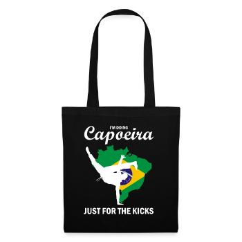 Ginga Capoeira pour les arts martiaux brésiliens - Sac en tissu - noir - Devant