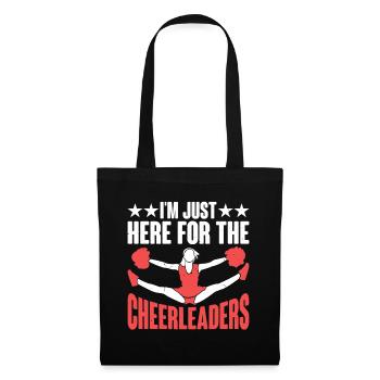 I'm Just Here For The Cheerleaders 8 - Stoffbeutel - Schwarz - Vorne
