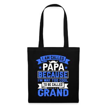 I am called Papa - Funny Papa saying - Tote Bag - black - Front