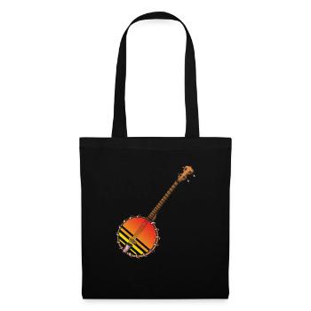 Chemises Banjo Pour Hommes Bluegrass Appalachia Folk - Sac en tissu - noir - Devant