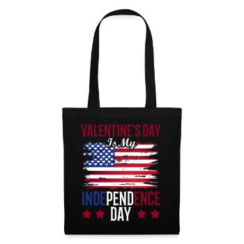 La Saint-Valentin est mon jour de l’indépendance - Sac en tissu - noir - Devant