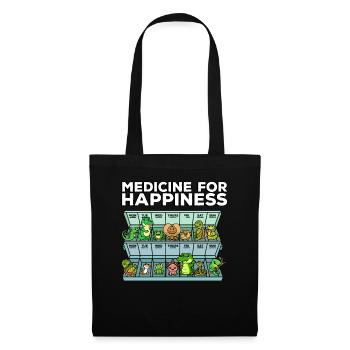 Remède pour le bonheur Reptile Wildlife Animal Rescuer - Sac en tissu - noir - Devant