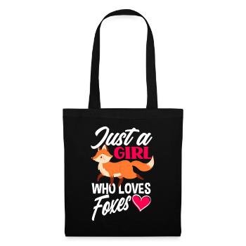 Fox Girl - Tote Bag - black - Front