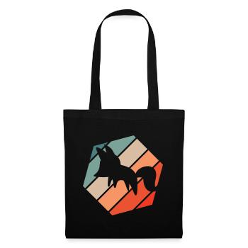 Fuchs Retro - Tote Bag - black - Front