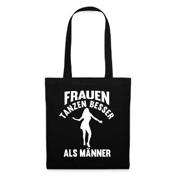 Tanzen Party Musik Tänzer - Stoffbeutel - Schwarz - Vorne