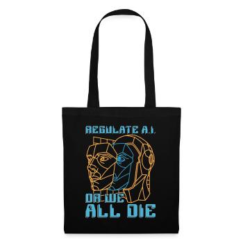 Artificial Intelligence Regulate A.I Or Programmer - Tote Bag - black - Front