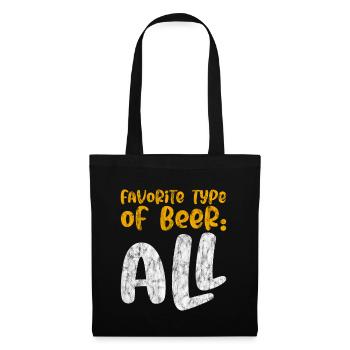 Favorite Type Of Beer, All 3 - Tote Bag - black - Front