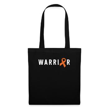 Leukemia Warrior Lymphoma Cancer Orange Ribbon - Tote Bag - black - Front