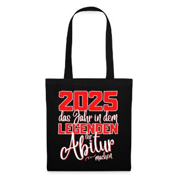 Abitur 2023 Abschluss - Das Abi 2023 Abiturfeier - Stoffbeutel - Schwarz - Vorne