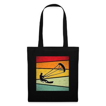 Kite Surfing Retro - Tote Bag - black - Front