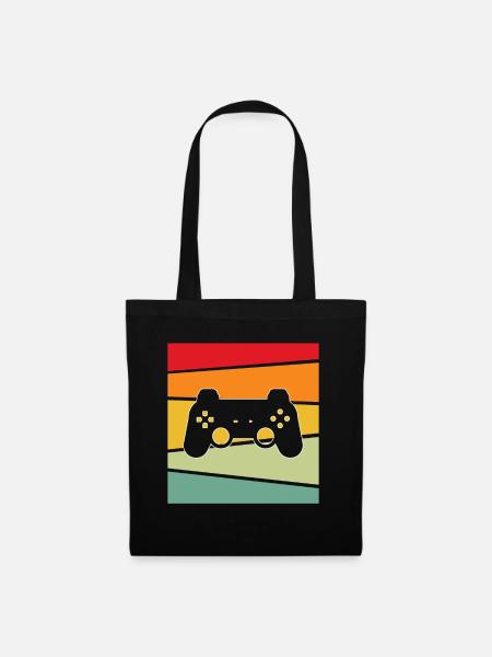 Gaming Retro - Stoffbeutel - Schwarz