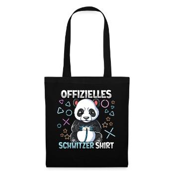 Offizielles Schwitzer Zocken Gamer Ego Shooter - Stoffbeutel - Schwarz - Vorne