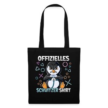 Offizielles Schwitzer Zocken Gamer Ego Shooter - Stoffbeutel - Schwarz - Vorne
