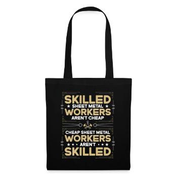 Sheet Metal Worker Skilled Sheet Metal Fabricators - Tote Bag - black - Front