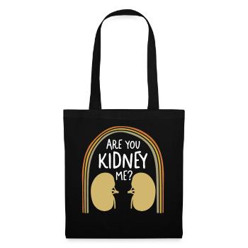 Dialysis Nurse Shirt, Are You Kidney Me Tee, - Tote Bag - black - Front