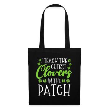 J’enseigne les trèfles les plus doux dans le patch - Sac en tissu - noir - Devant