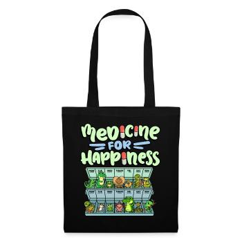 Remède pour le bonheur Reptile Wildlife Animal Rescuer - Sac en tissu - noir - Devant