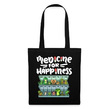 Remède pour le bonheur Reptile Wildlife Animal Rescuer - Sac en tissu - noir - Devant