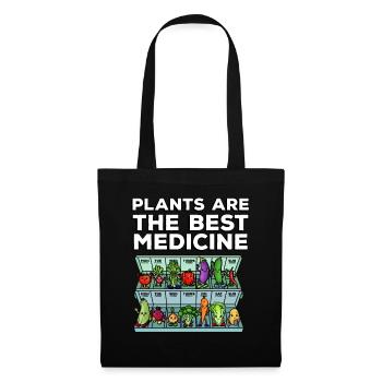 Medicine to Happiness Daily Dose of Vegetables - Tote Bag - black - Front