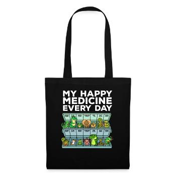 Remède pour le bonheur Reptile Wildlife Animal Rescuer - Sac en tissu - noir - Devant