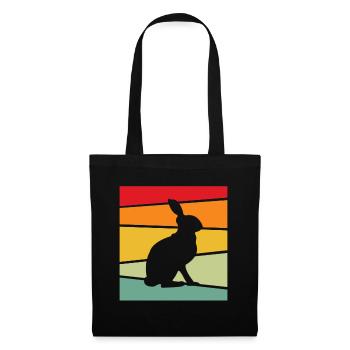 Rabbit Retro - Tote Bag - black - Front