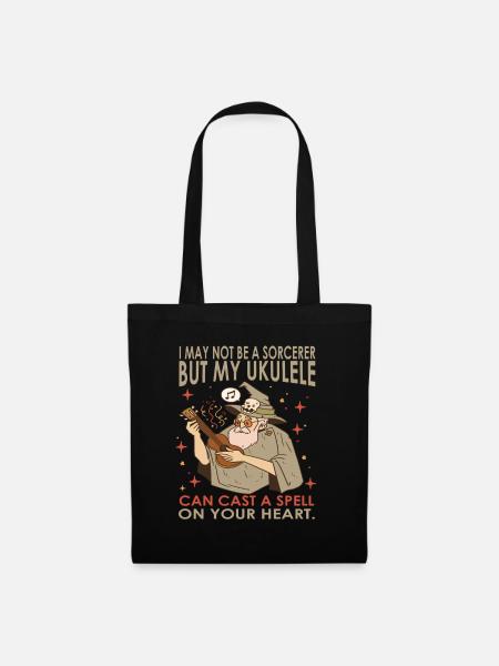 I May Not Be A Sorcerer But My Ukulele Can Cast A - Tote Bag - black