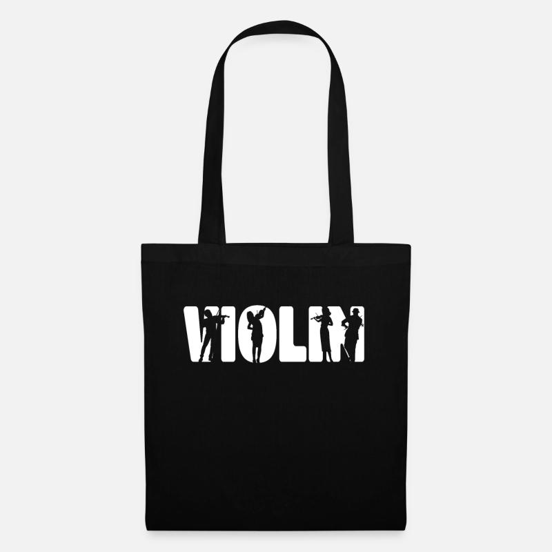 Violin Violinist Violin - Stoffbeutel - Schwarz