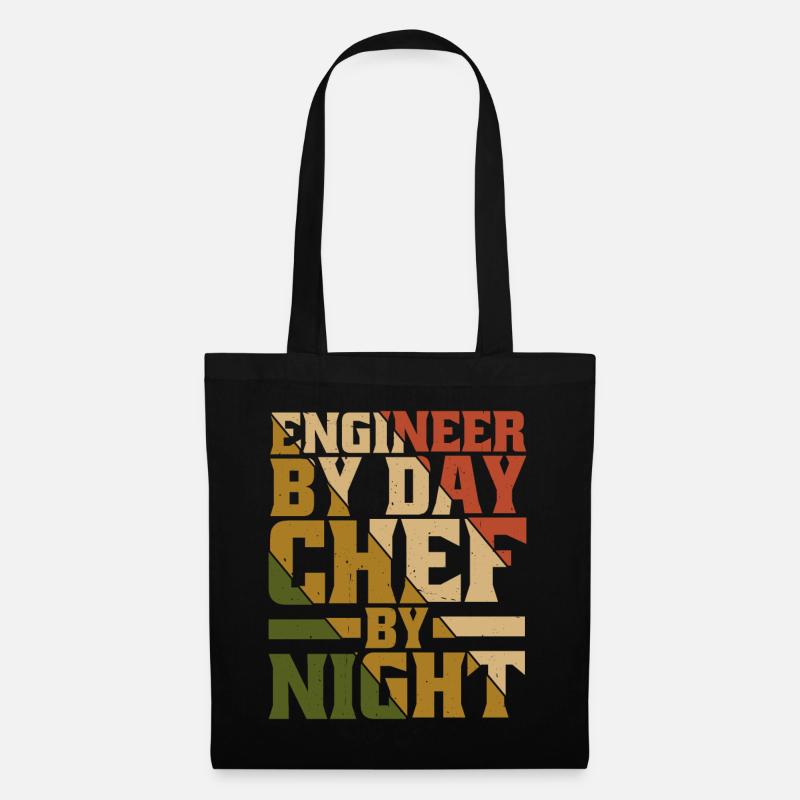 Engineer By Day, Chef By Night 9 - Stoffbeutel - Schwarz