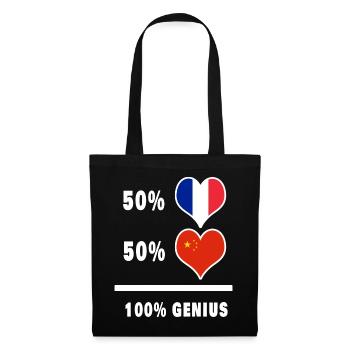 France and Vietnam 100% awesome design - Tote Bag - black - Front