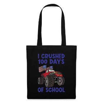 100 Days Of Kindergarten Monster Truck - Stoffbeutel - Schwarz - Vorne