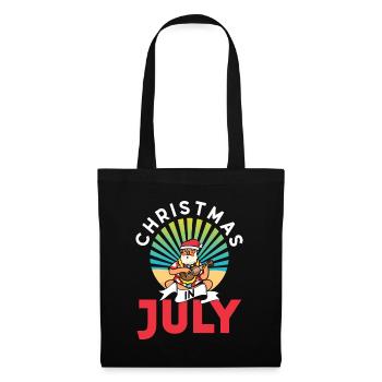 Weihnachten Im Juli Christmas In July Santa Humor - Tote Bag - black - Front