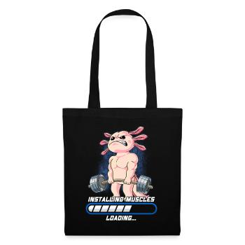 Axolotl Muscles Building Musculation Fitness Gym - Sac en tissu - noir - Devant