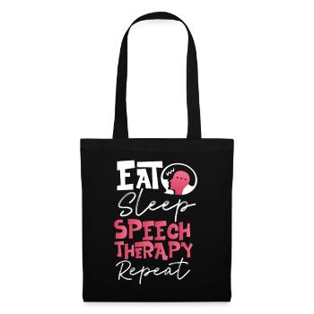 Assistant orthophoniste - Sac en tissu - noir - Devant